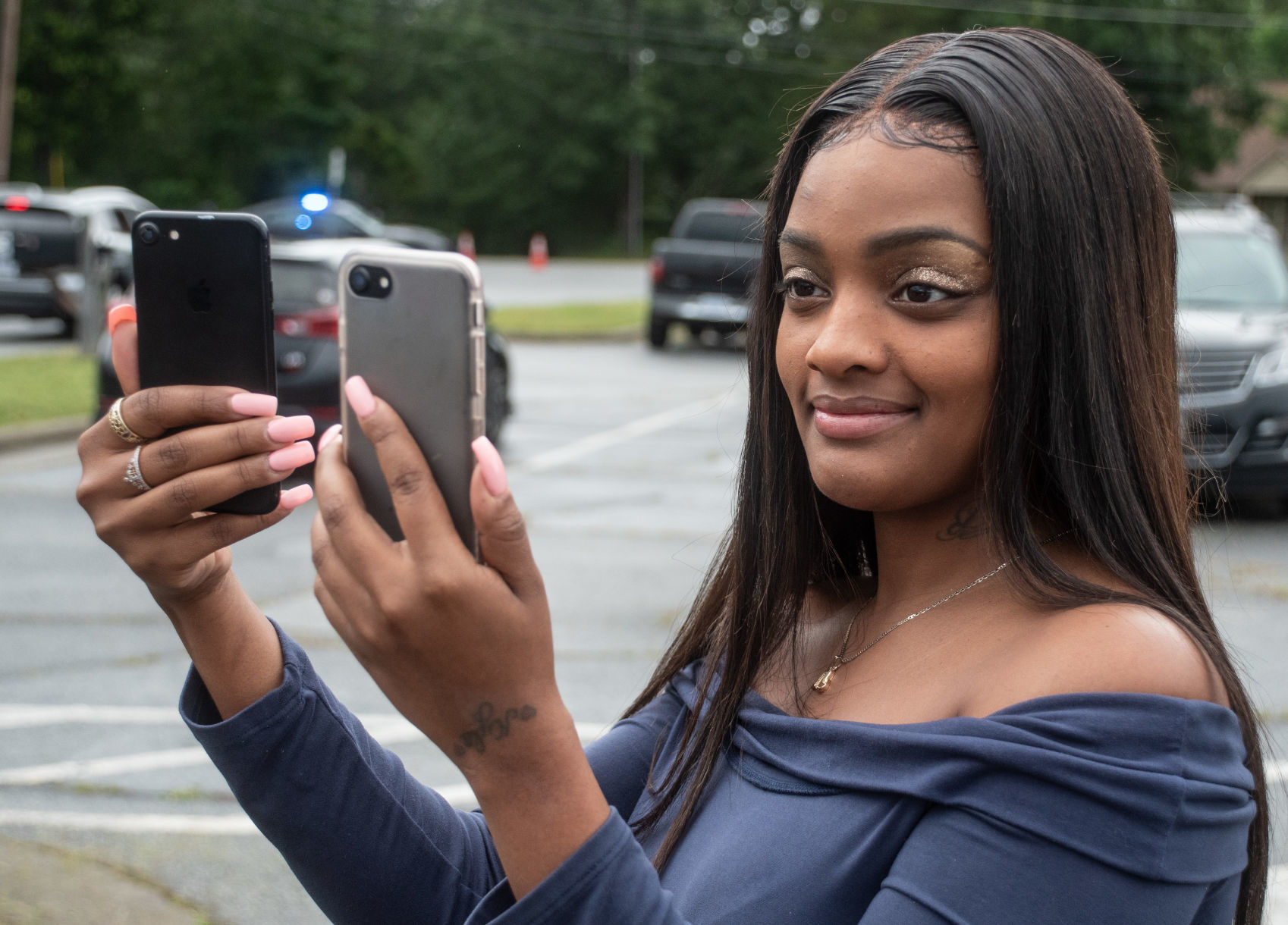 Southern Guilford High School's drive-thru graduation